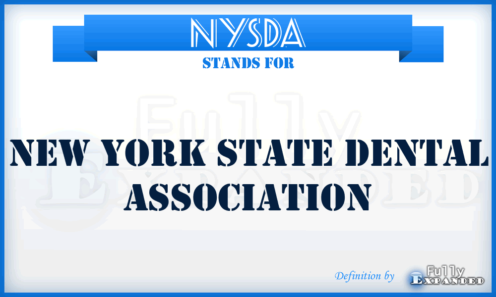 NYSDA - New York State Dental Association