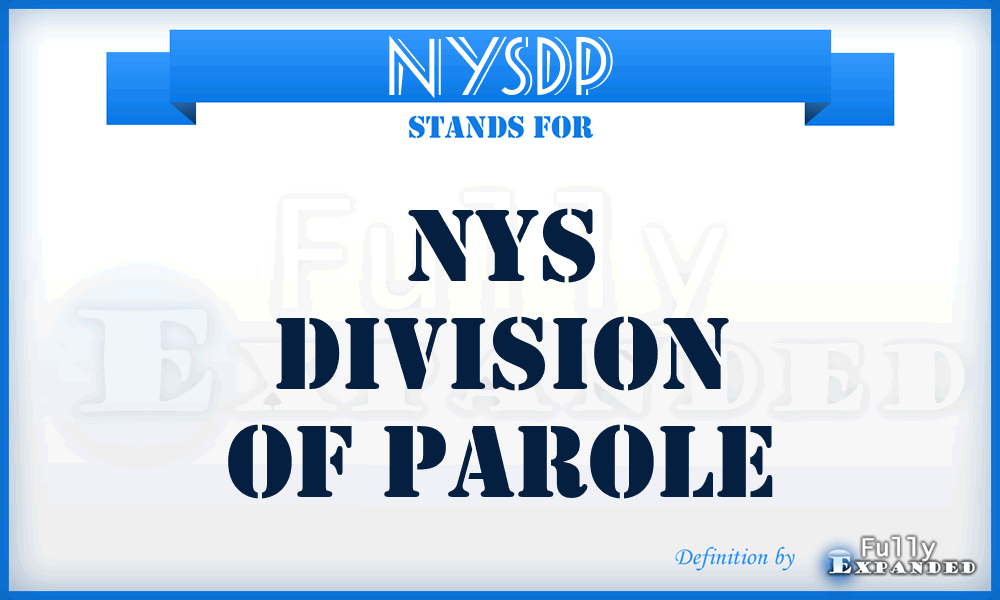 NYSDP - NYS Division of Parole