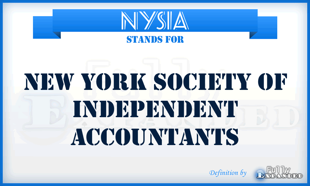 NYSIA - New York Society of Independent Accountants
