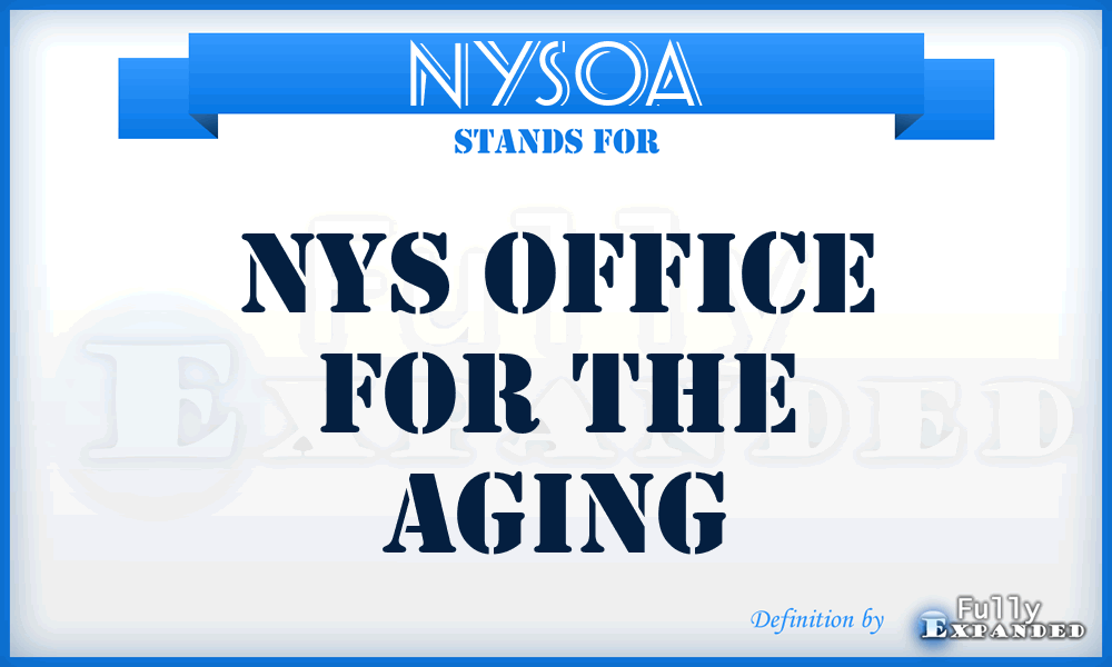 NYSOA - NYS Office for the Aging