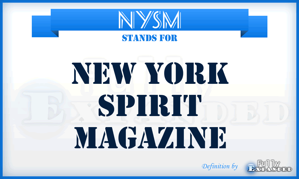 NYSM - New York Spirit Magazine