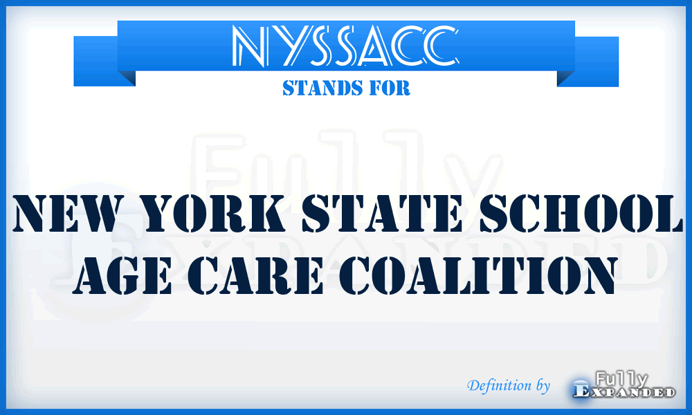 NYSSACC - New York State School Age Care Coalition
