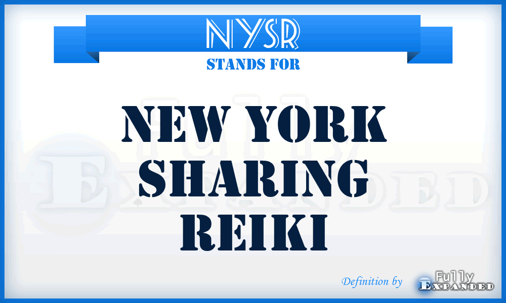 NYSR - New York Sharing Reiki