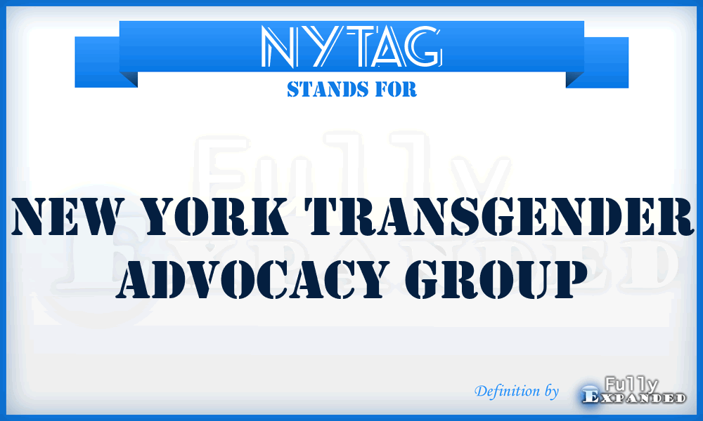 NYTAG - New York Transgender Advocacy Group