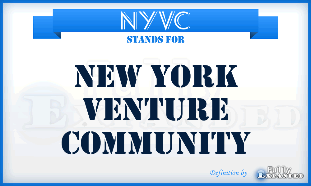 NYVC - New York Venture Community
