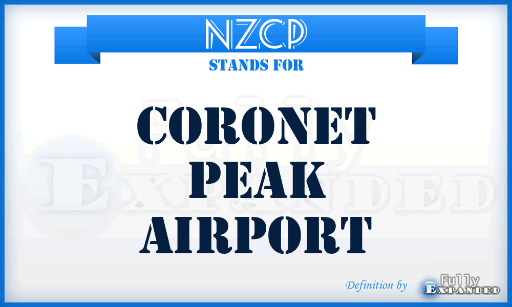 NZCP - Coronet Peak airport