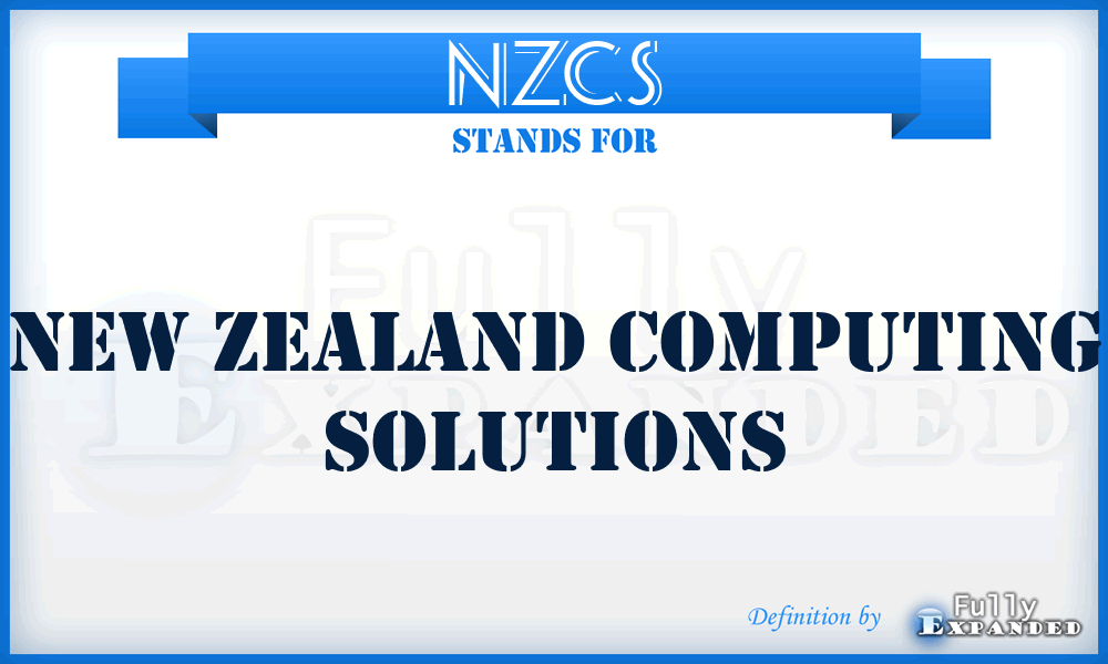 NZCS - New Zealand Computing Solutions