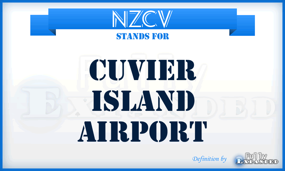 NZCV - Cuvier Island airport