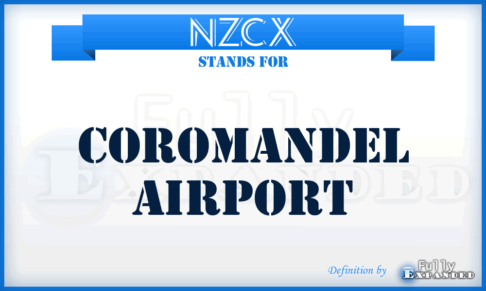 NZCX - Coromandel airport