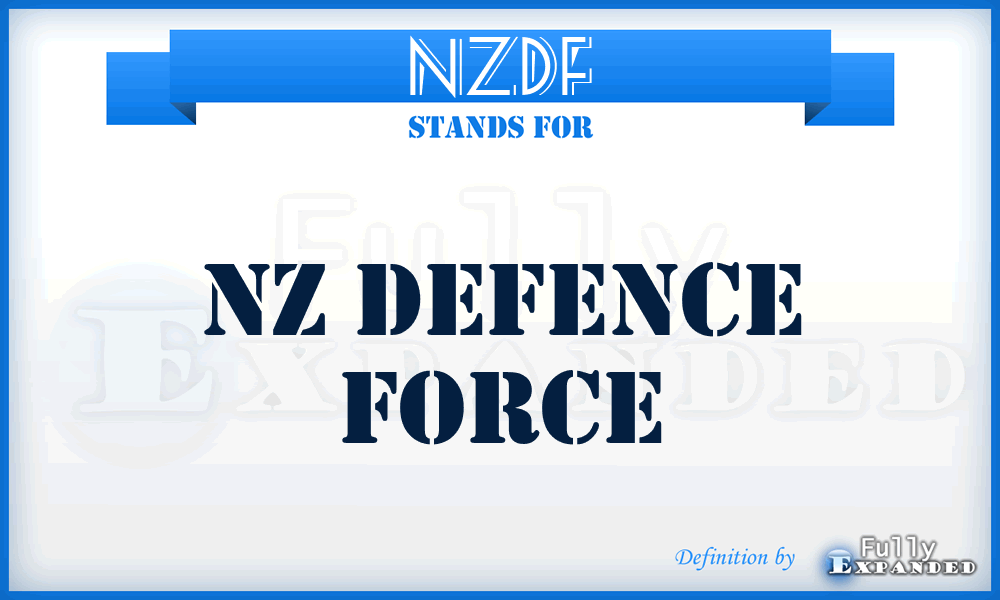 NZDF - NZ Defence Force