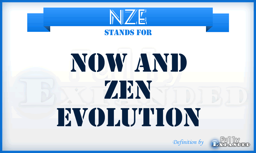 NZE - Now and Zen Evolution
