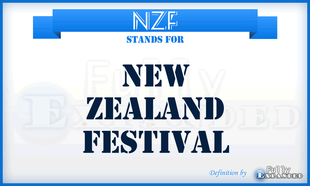 NZF - New Zealand Festival