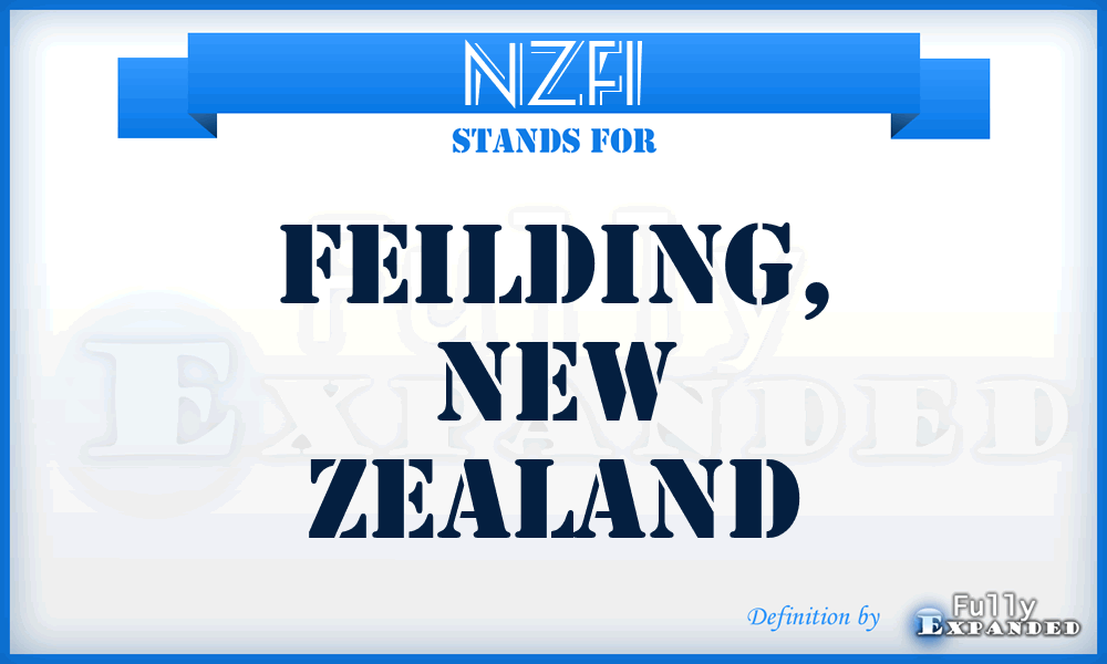 NZFI - Feilding, New Zealand