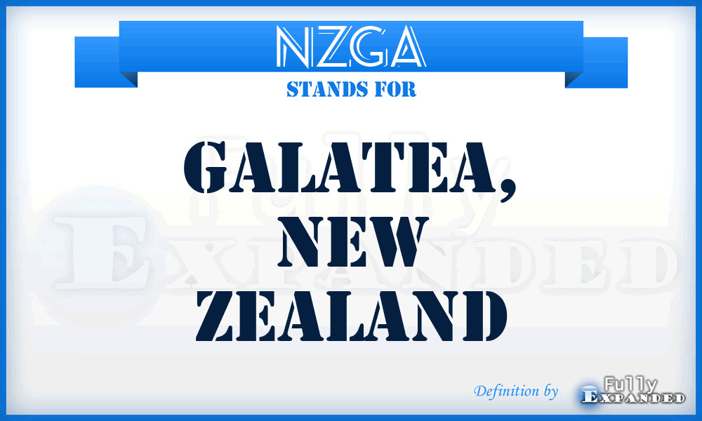 NZGA - Galatea, New Zealand