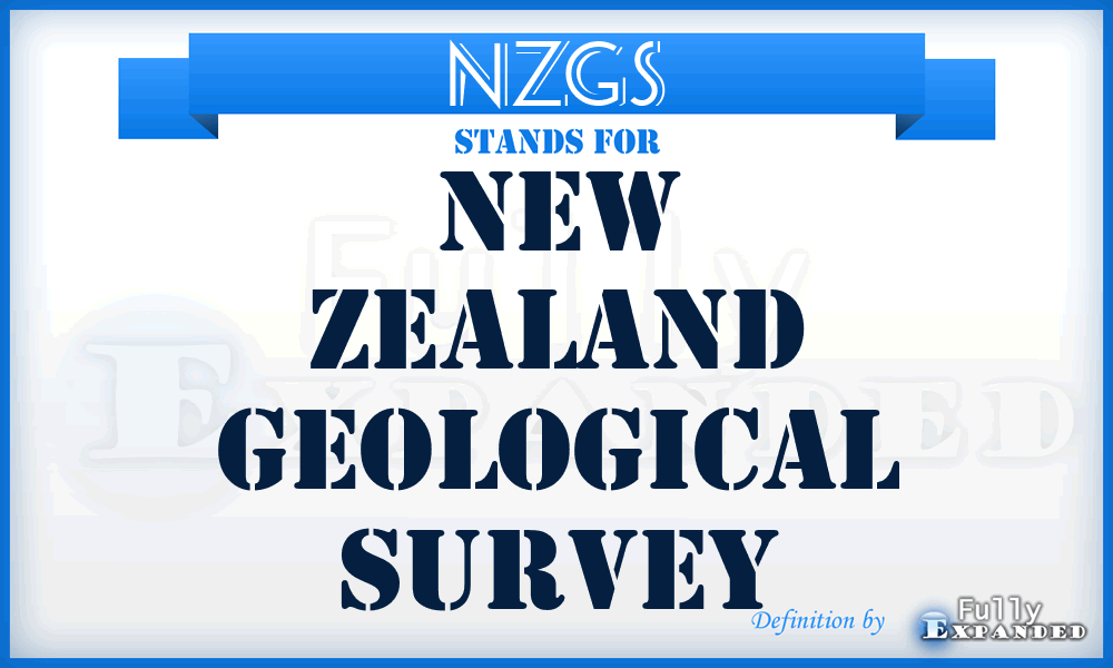 NZGS - New Zealand Geological Survey