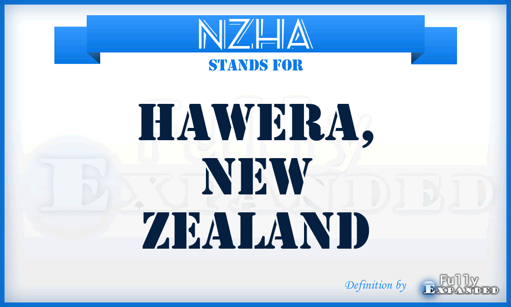 NZHA - Hawera, New Zealand