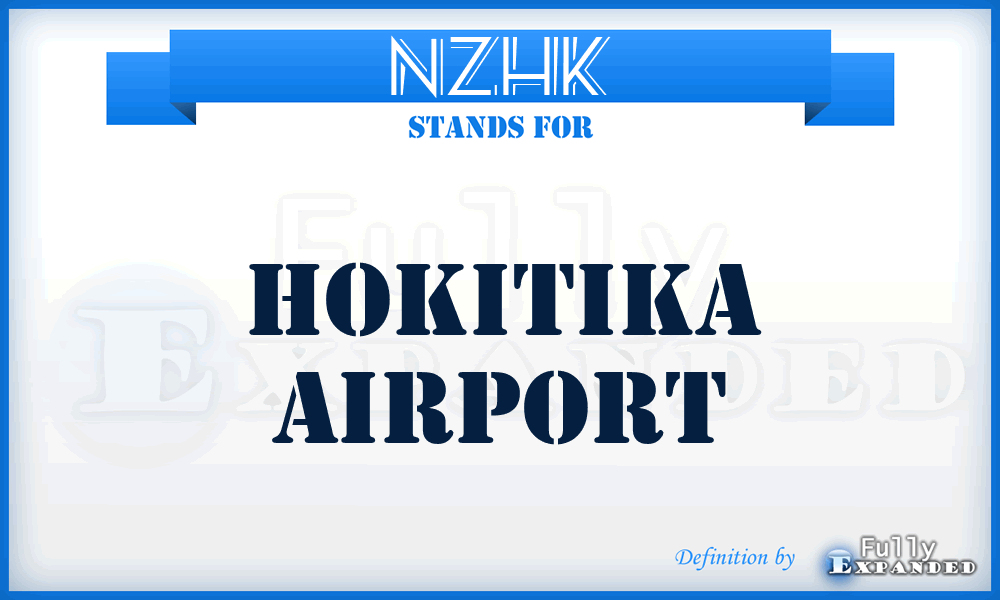 NZHK - Hokitika airport