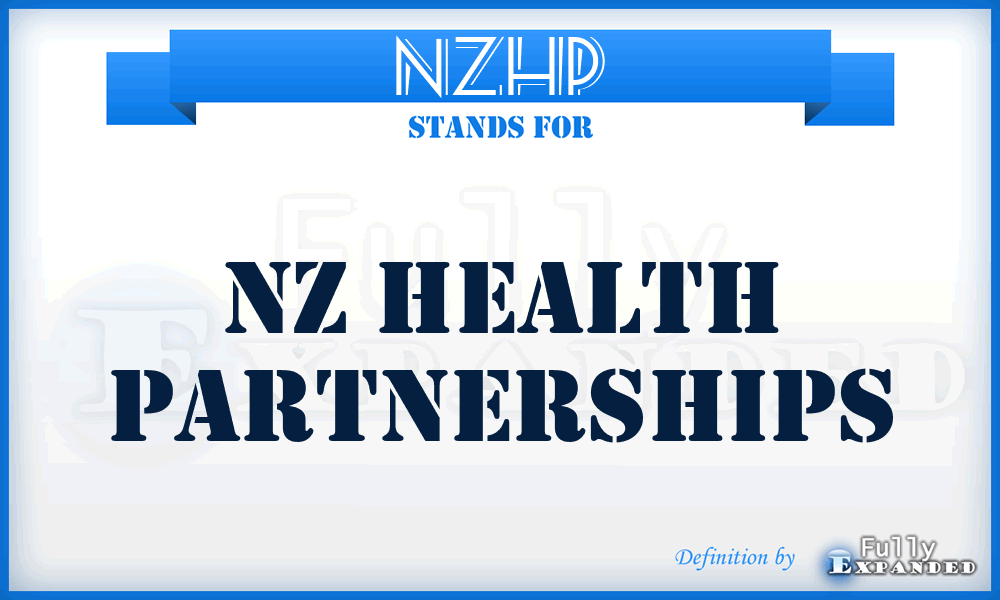 NZHP - NZ Health Partnerships