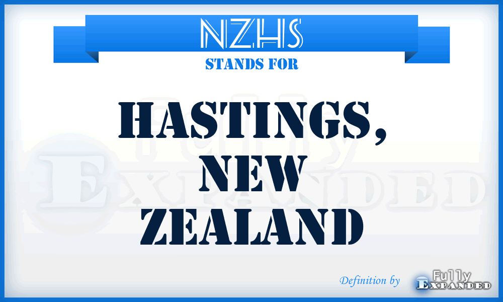 NZHS - Hastings, New Zealand