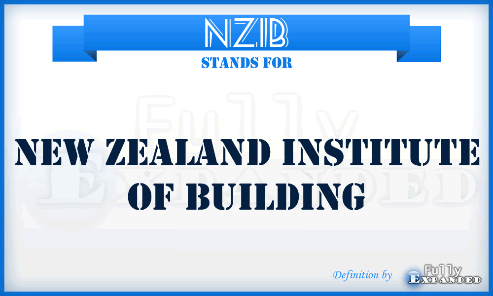 NZIB - New Zealand Institute of Building