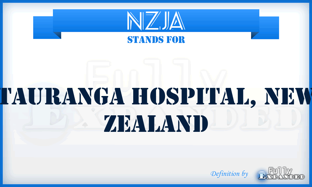 NZJA - Tauranga Hospital, New Zealand