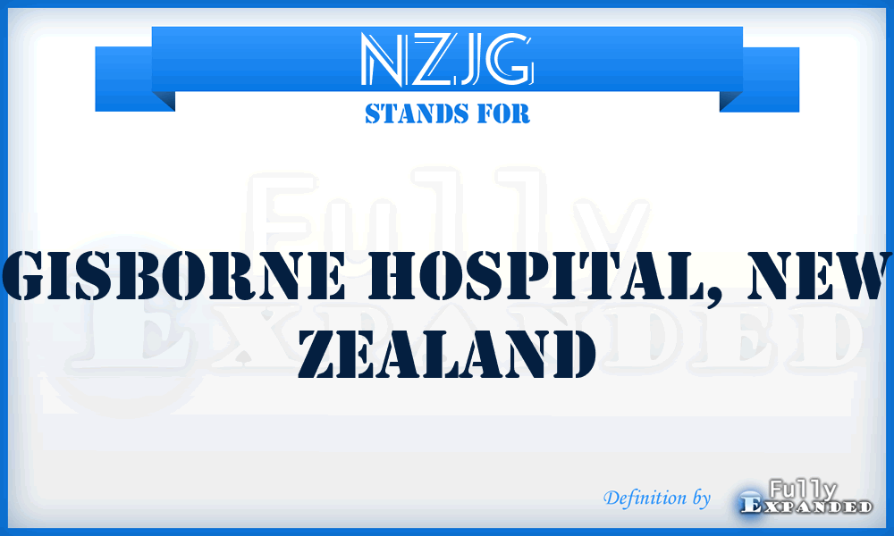 NZJG - Gisborne Hospital, New Zealand