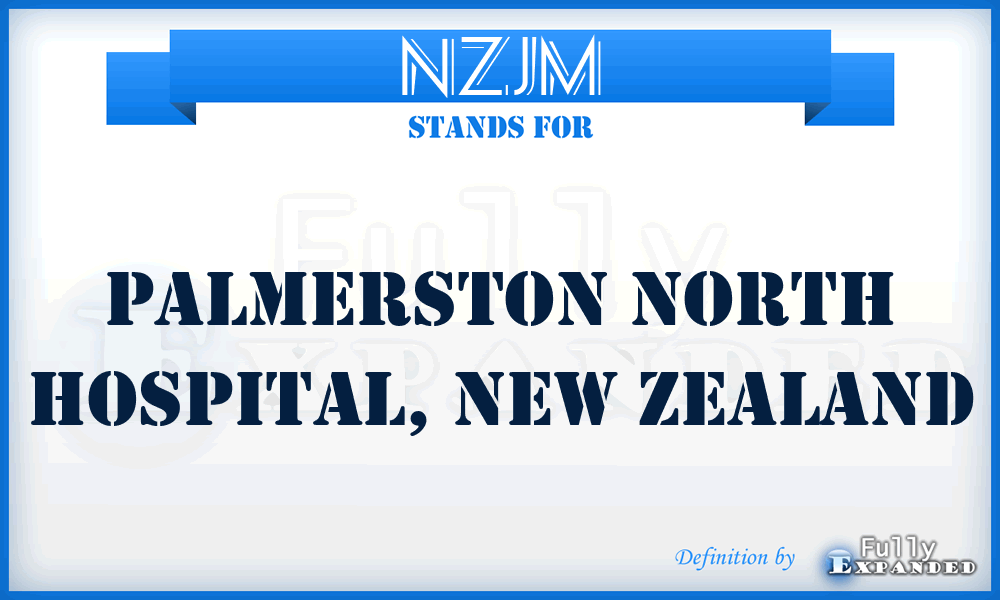 NZJM - Palmerston North Hospital, New Zealand
