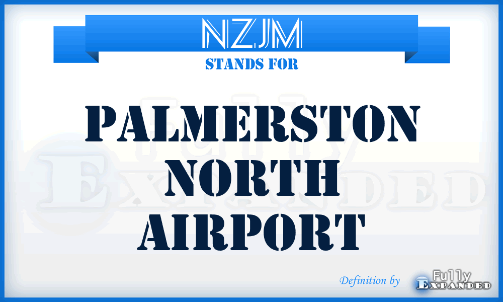 NZJM - Palmerston North airport
