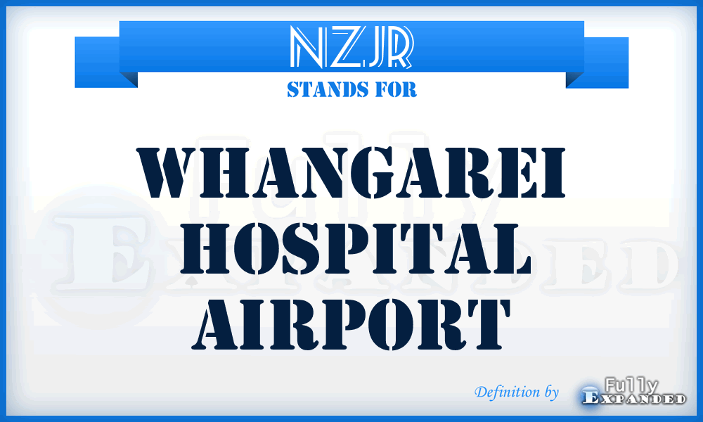 NZJR - Whangarei Hospital airport
