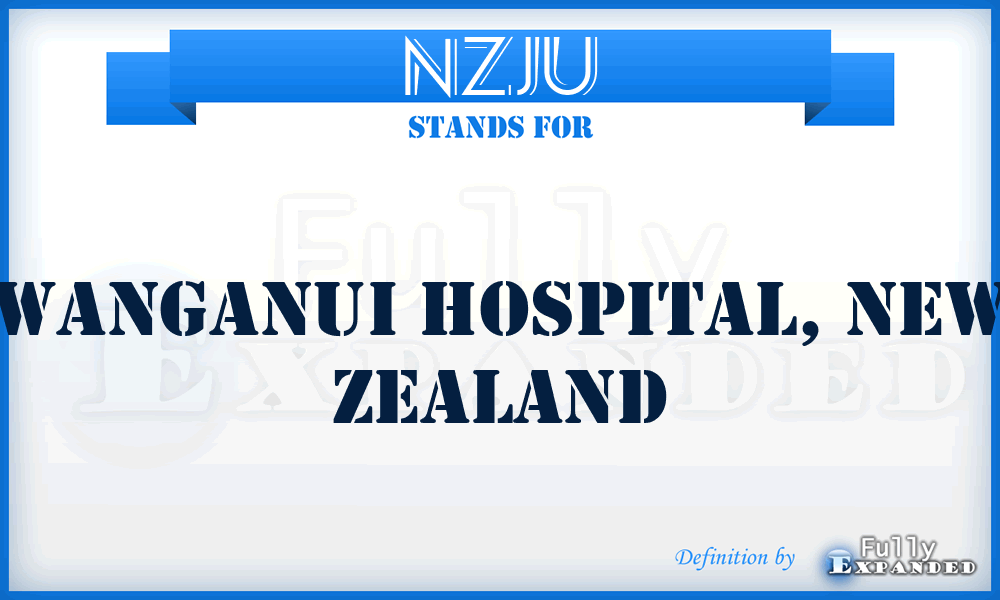 NZJU - Wanganui Hospital, New Zealand