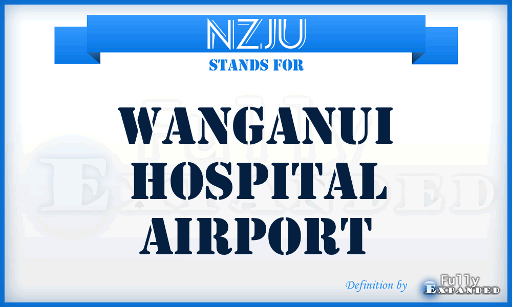 NZJU - Wanganui Hospital airport