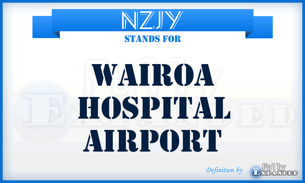 NZJY - Wairoa Hospital airport