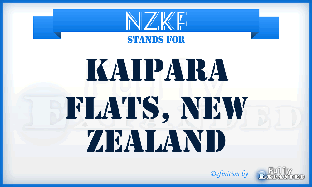 NZKF - Kaipara Flats, New Zealand