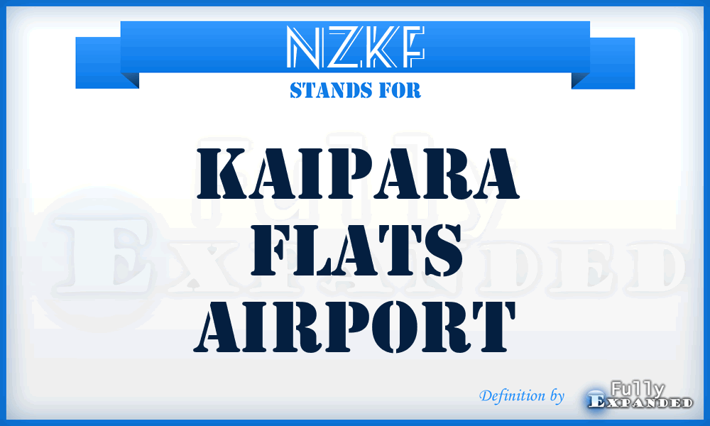 NZKF - Kaipara Flats airport