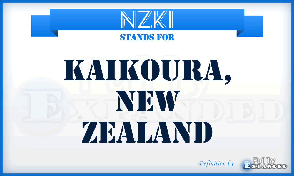 NZKI - Kaikoura, New Zealand