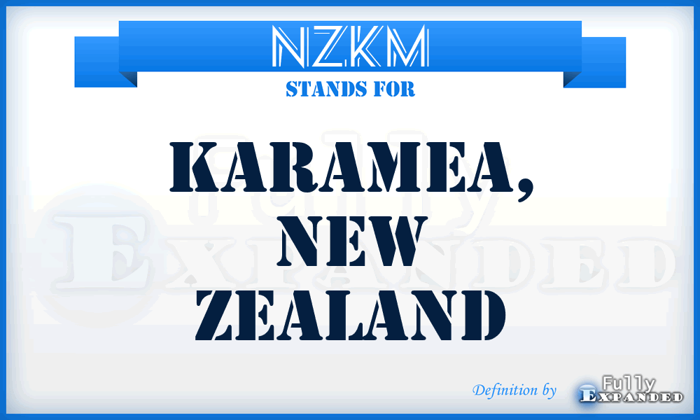 NZKM - Karamea, New Zealand