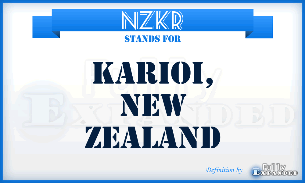 NZKR - Karioi, New Zealand