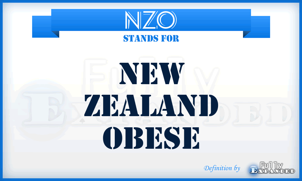 NZO - New Zealand Obese
