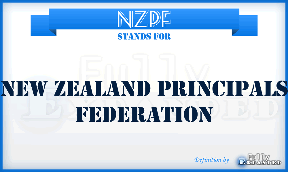 NZPF - New Zealand Principals Federation