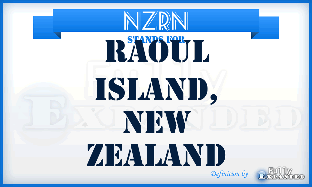 NZRN - Raoul Island, New Zealand