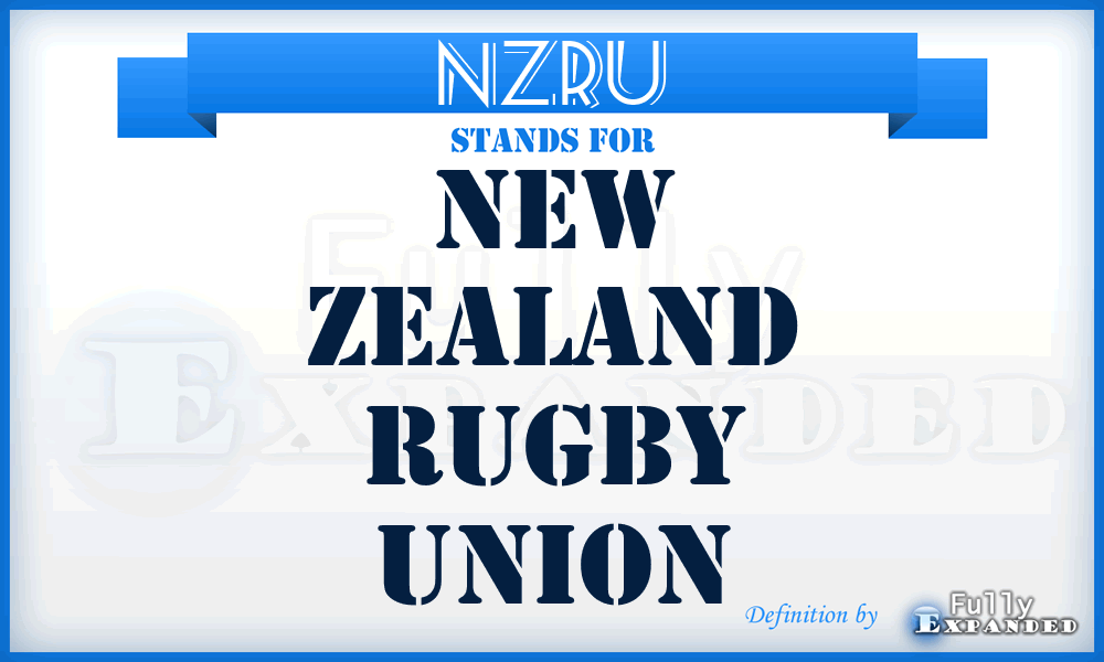 NZRU - New Zealand Rugby Union