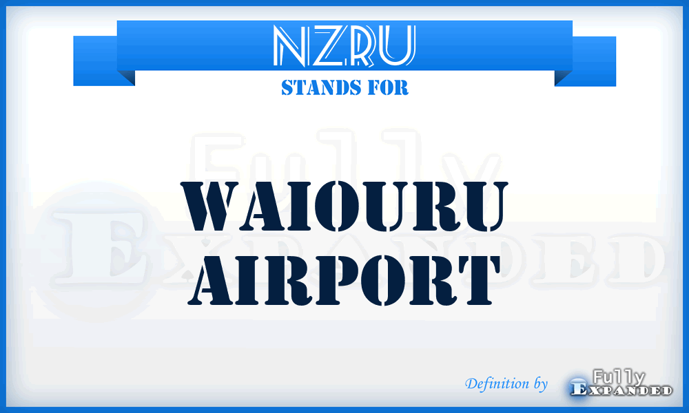NZRU - Waiouru airport