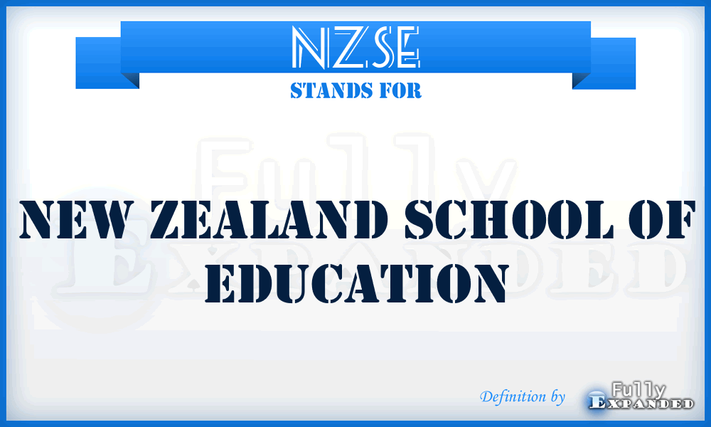 NZSE - New Zealand School of Education
