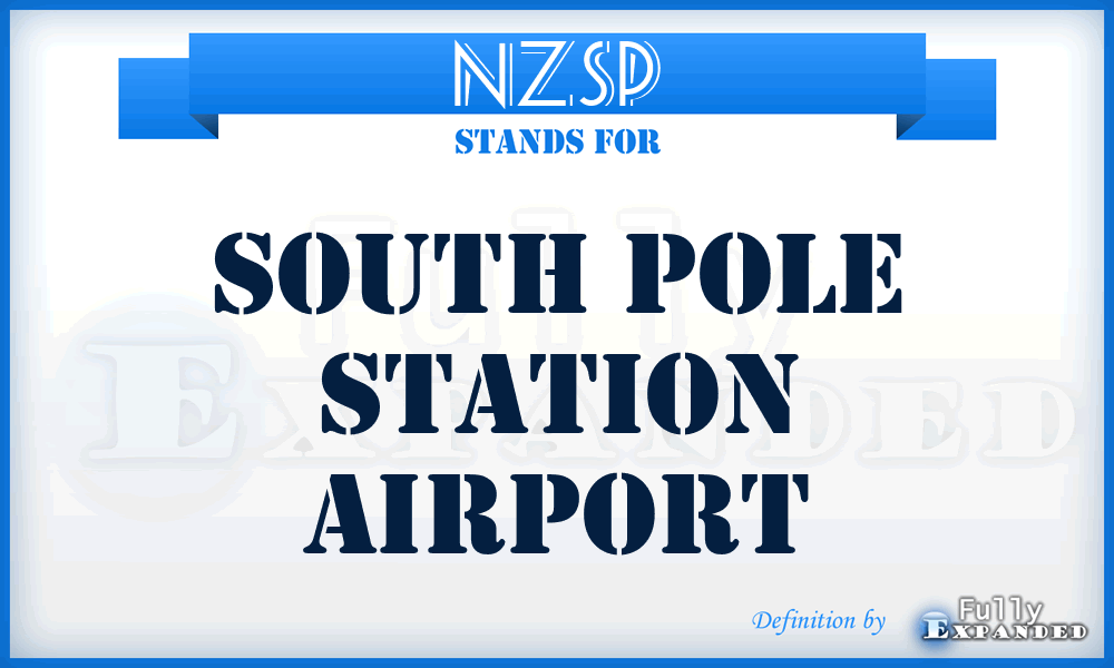 NZSP - South Pole Station airport