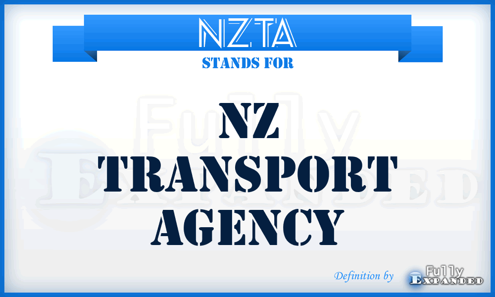 NZTA - NZ Transport Agency
