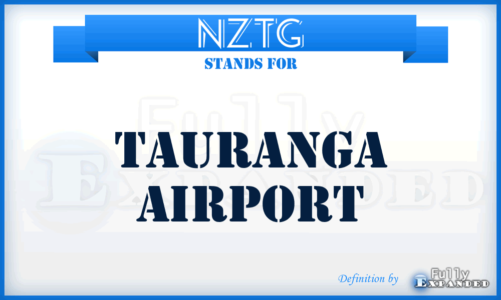 NZTG - Tauranga airport