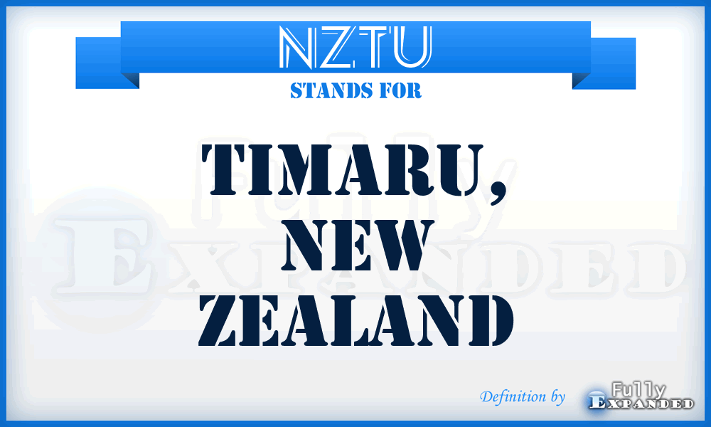 NZTU - Timaru, New Zealand