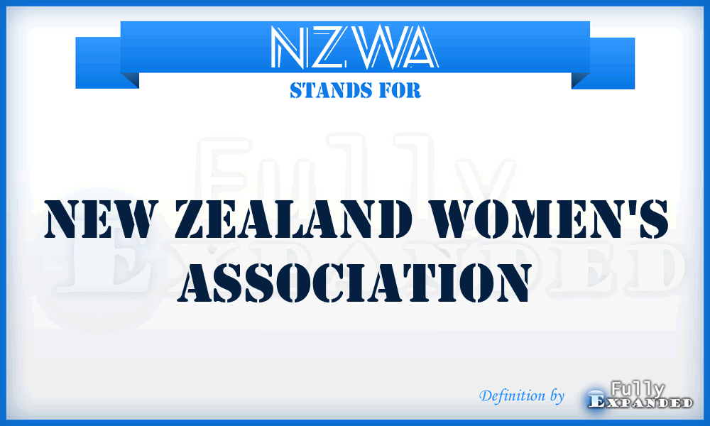 NZWA - New Zealand Women's Association