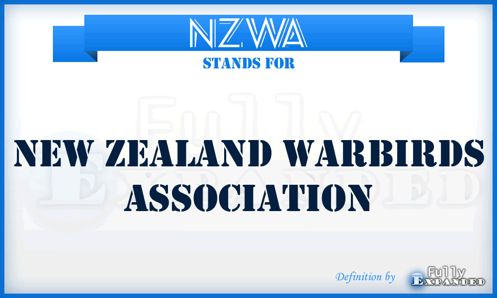 NZWA - New Zealand Warbirds Association