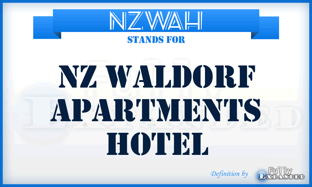 NZWAH - NZ Waldorf Apartments Hotel